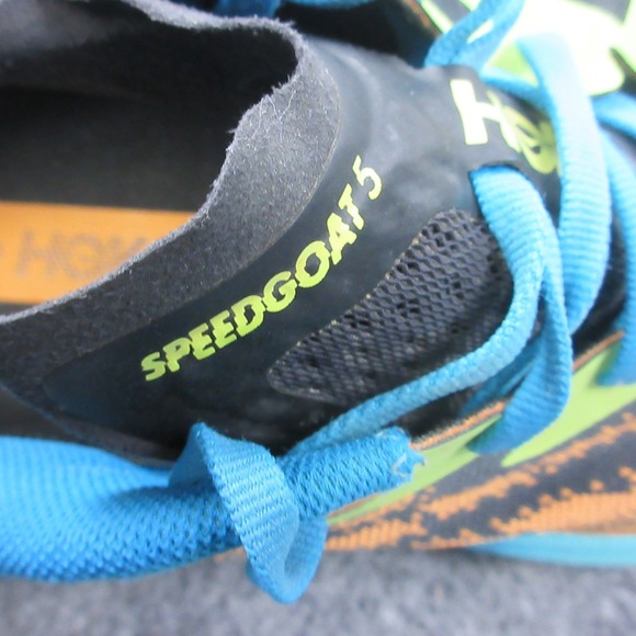 Hoka One One Speedgoat‎ 5 Trail Running Shoes Mens Size 11.5 Orange Blue 1123157 main image 3